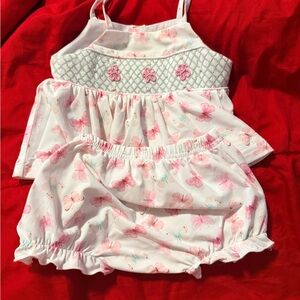 Floral Kids Matching Set - Pink and White